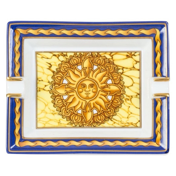 Hermes Other - Hermes Soleil Blue Porcelain Tray / Vintage Ashtray with Sun Design